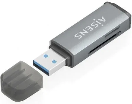 Lector Tarjetas Aisens SD Micro SD Mmc Rs-Mmc Mmc Micro Usba Gris