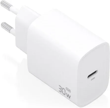Adaptador AC Cargador GaN 30W 1xUSB-C PD3.0