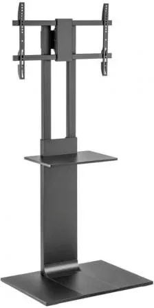 Soporte de Suelo Inclinable/ Giratorio con Bandeja DVD Aisens FT86TSE-399 para TV de 37-86"/ hasta 50kg
