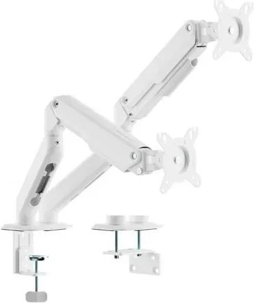 Soporte de Mesa con Contrapeso para 2 Monitores Aisens DT32TSR-439/ Giratorio/ Inclinable/ hasta 9kg