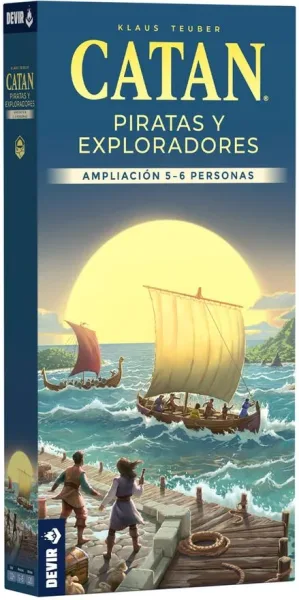 Juego de mesa devir catan piratas y exploradores 5 - 6 jugadores