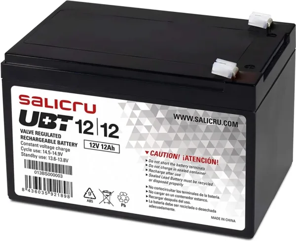 Bateria agm salicru compatible para sais 12ah 12v