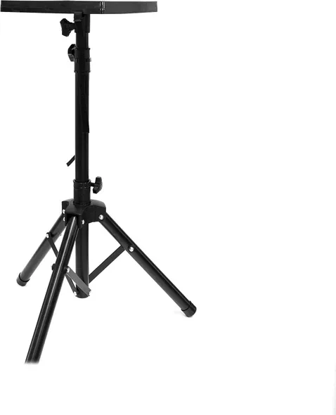 Mesa - soporte para video proyector - ordenador portatil  phoenix tipo tripode - adjustable en altura - plegable - portatil peso ligero - altura maxima 1.5 metros acero negro