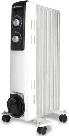 Radiador de Aceite Orbegozo RF 1500 A/ 3 Potencias/ 1500W/ 7 Elementos Caloríficos