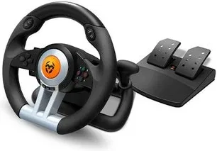 Volante y Pedales Krom K-Wheel Multiplataforma Negro