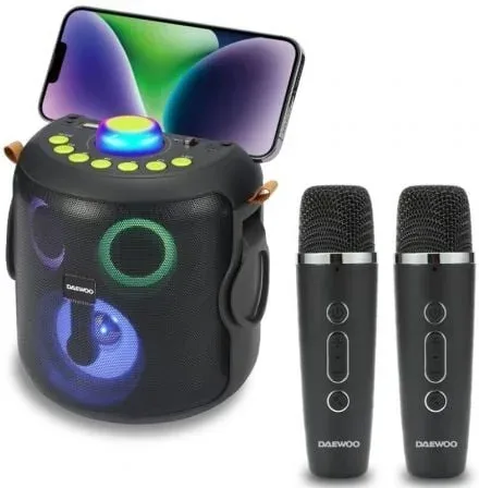 Altavoz con Bluetooth Daewoo Karaoke DW3008/ 15W/ 1.0