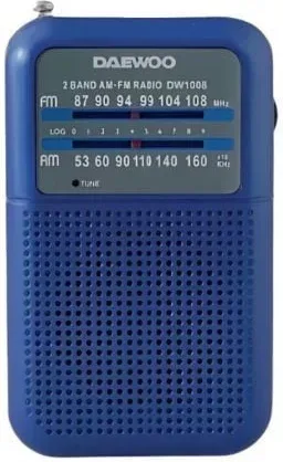 Radio Portátil Daewoo DW1008/ Azul
