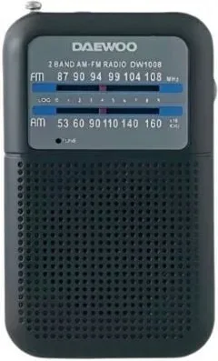 Radio Portátil Daewoo DW1008/ Negra