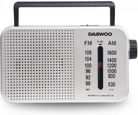 Radio Portátil Daewoo DW1122/ Plata