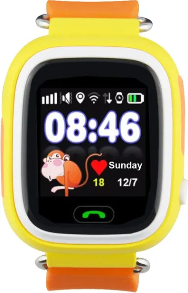 Reloj smartwatch leotec kids way GPS antiperdida naranja 1.22 pulgadas