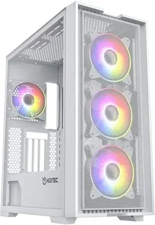 Caja Gaming Torre Hiditec H2 Air ARGB/ Blanca