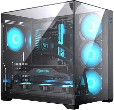 Caja Atx Hiditec Gaming Sky Black USB 3.1 Type-C