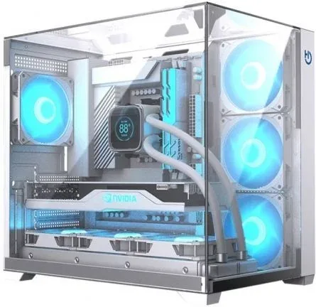 Hiditec Caja ATX Gaming Sky White USB 3.1 TYPE-C