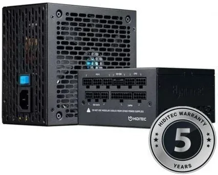 Fuente de Alimentación Hiditec GDX850 V3/ 850W/ Ventilador 14cm/ ATX 3.1/ PCIe 5.1/ 80 Plus Gold