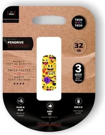 Pendrive 32GB Tech One Tech Emoji collage USB 2.0