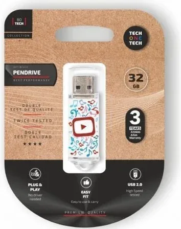 Pendrive 32GB Tech One Tech Video Dream USB 2.0
