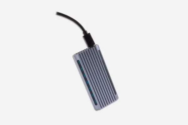 CAJA EXTERNA SSD M.2 NVMe RGB USB3.1 PLATA DEEPGAMING