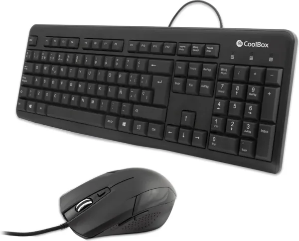 Kit teclado + raton coolbox USB negro coo - ktr - 01u