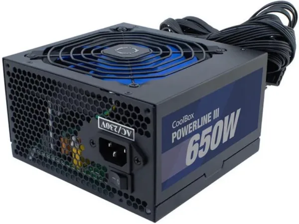 Fuente de alimentacion coolbox powerline iii gaming atx 650w