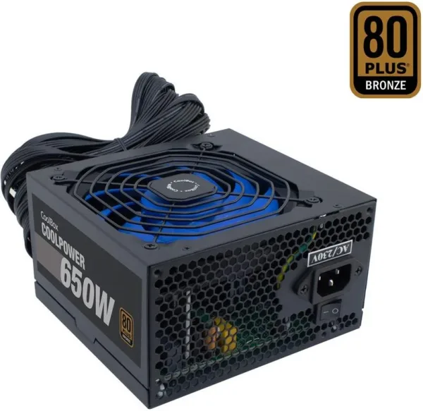 Fuente de alimentacion coolbox coolpower gaming atx 650w 80+ bronze