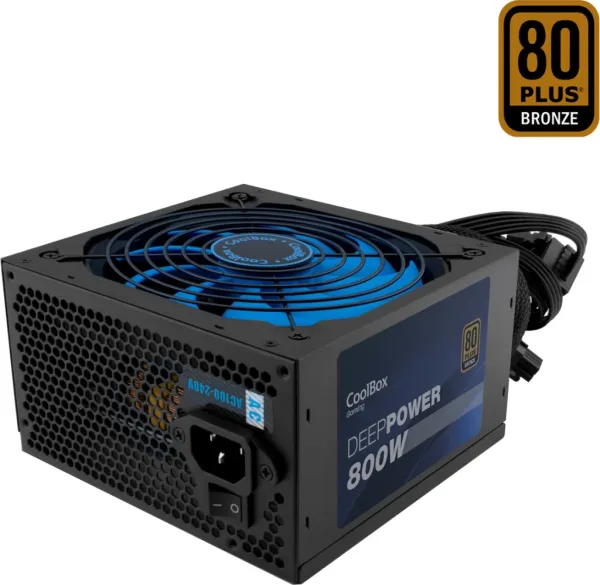 Fuente de alimentacion coolbox gaming deeppower 800w 80 plus bronze - 14 cm - full range