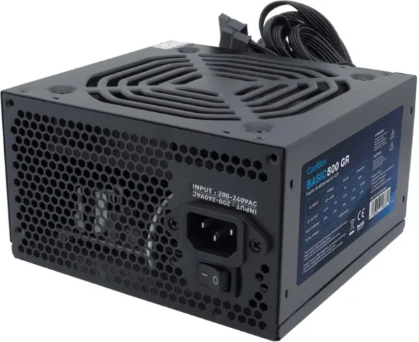 CoolBox Fuente.Alim 20+4 pin ATX BASIC 500W