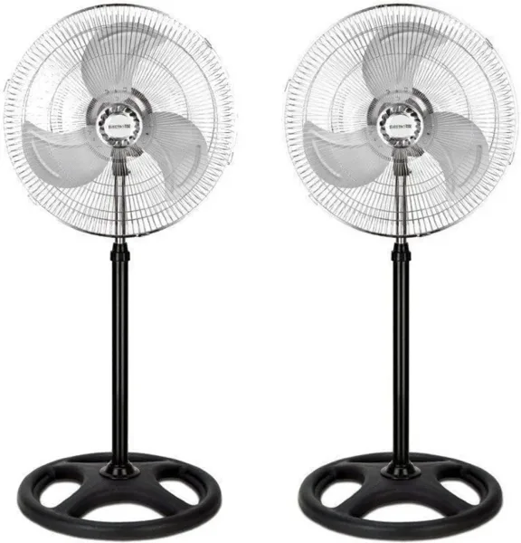 Ventilador de pie thulos et - f18sf -  pack 2 45 cm - altura regulable - 80w