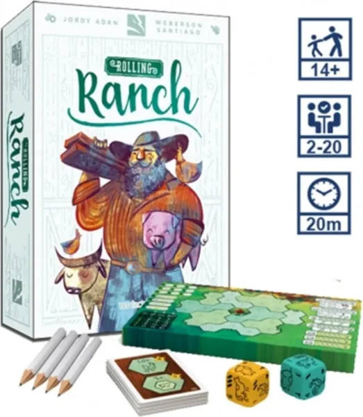 Juego de mesa rolling ranch en español pegi 12