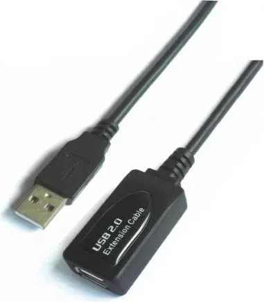 Cable Aisens USB 2.0 Prolongador Amplificador A/M-A/H 5.0M Negro