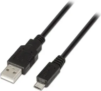 Cable USB 2.0 Aisens A101-0029/ USB Macho - MicroUSB Macho/ 3m/ Negro