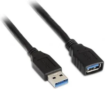Cable Alargador USB 3.0 Aisens A105-0042/ USB Macho - USB Hembra/ Hasta 9W/ 625Mbps/ 2m/ Negro