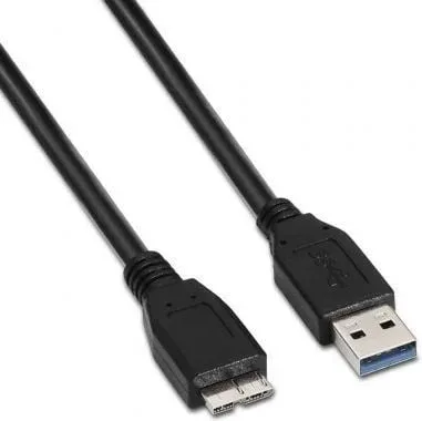 Cable USB 3.0 Aisens A105-0044/ USB Macho - MicroUSB Macho/ 5Gbps/ 2m/ Negro