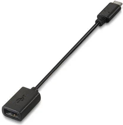 Cable USB 2.0 Aisens A107-0059/ USB Tipo-C Macho - USB Hembra/ 480Mbps/ 15cm/ Negro