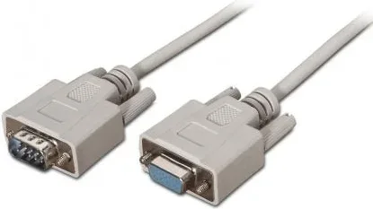 Cable Serie RS232 Aisens A112-0065/ DB9 Macho - DB9 Hembra/ Hasta 0.15W/ 1.6Mbps/ 1.8m/ Beige