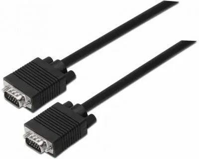 Cable SVGA Aisens A113-0070/ VGA Macho - VGA Macho/ Hasta 3W/ 10Mbps/ 5m/ Negro