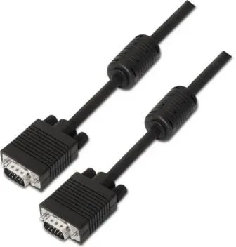 Cable SVGA Aisens A113-0074/ HDB15 Macho - HDB15 Macho/ Hasta 3W/ 10Mbps/ 10m/ Negro