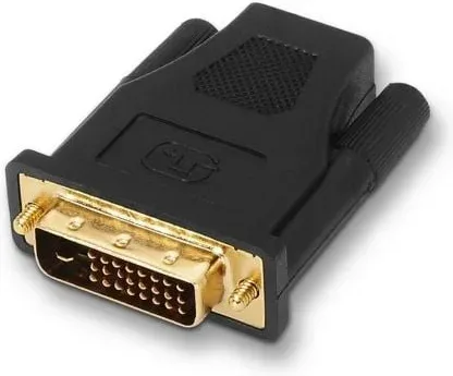 Adaptador Aisens DVI a HDMI 24 1 M-HDMI a H Oro Negro