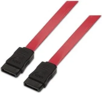 Cable SATA Aisens A130-0153/ SATA Hembra - SATA Hembra/ Hasta 0.1W/ 768Mbps/ 50cm/ Rojo