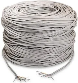 Bobina Cable Red Aisens Rj45 Cat.5E Utp Rigido Awg24 Gris 100M