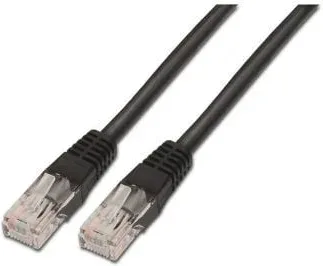 Cable Red Aisens Latiguillo Rj45 Cat.6 Utp Awg24 Negro 1.0M