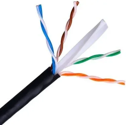 Bobina de Cable RJ45 para Exteriores UTP Aisens A135-0263 Cat.6/ 100m/ Impermeable/ Negro