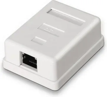 Roseta de Superficie Aisens Rj45 Cat.6 Ftp 1 Toma Blanco