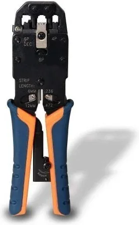 Crimpadora Metálica de Carraca Aisens A142-0311 para RJ10-RJ11-RJ12-RJ45