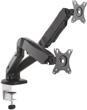 Soporte de Mesa con Contrapeso para 2 Monitores Aisens DT27TSR-045/ Giratorio/ Inclinable/ hasta 9kg