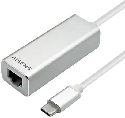 Adaptador USB Tipo-C - RJ45 Aisens A109-0341/ 1000Mbps