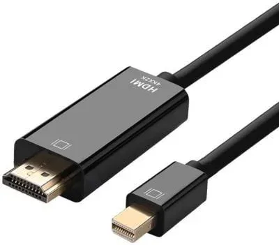 Cable Conversor Aisens A125-0361/ Mini DisplayPort Macho - HDMI Macho/ Hasta 5W/ 2300Mbps/ 2m/ Negro