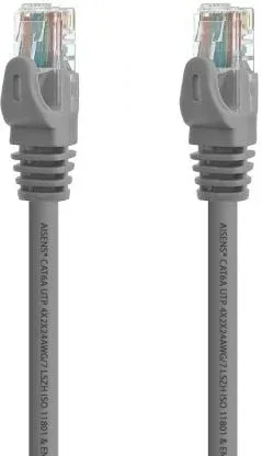 Cable Red Aisens Latiguillo Rj45 Lszh Cat.6A Utp Awg24 25Cm Gris