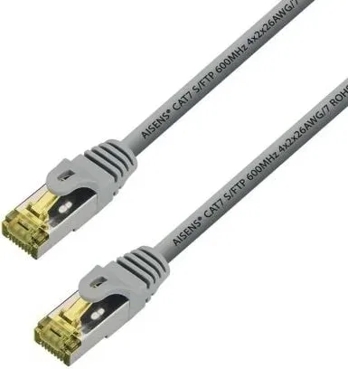 Cable Aisens Red Latiguillo Rj45 Lszh Cat.7 Sftp Pimf 15M Gris