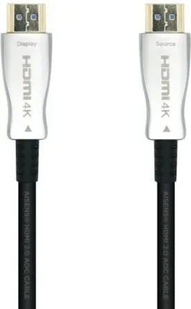Cable HDMI 2.0 AOC 4K Aisens A148-0380/ HDMI Macho - HDMI Macho/ 50m/ Negro