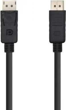 Cable DisplayPort 1.2 4K Aisens A124-0388/ DisplayPort Macho - DisplayPort Macho/ Hasta 5W/ 2300Mbps/ 10m/ Negro